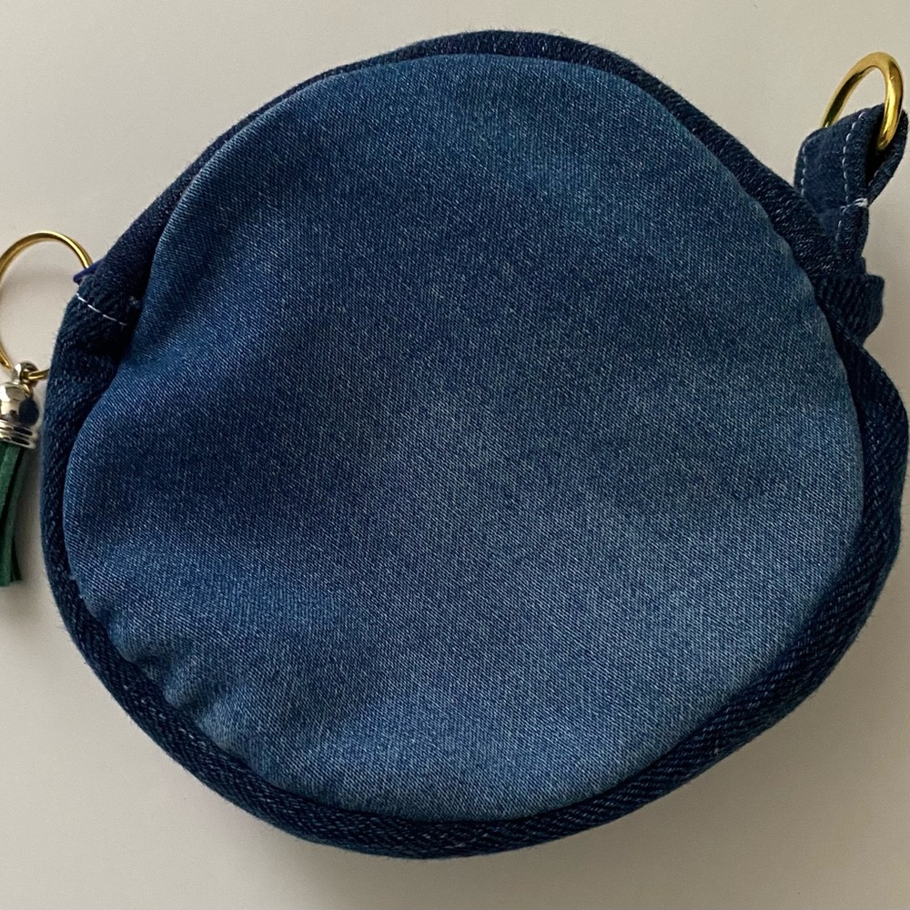 Handmade jean tote bag & matching coin pouch - Picture 6 of 12